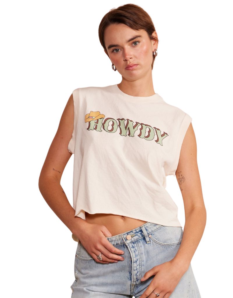 People of Leisure "Howdy" Tank White