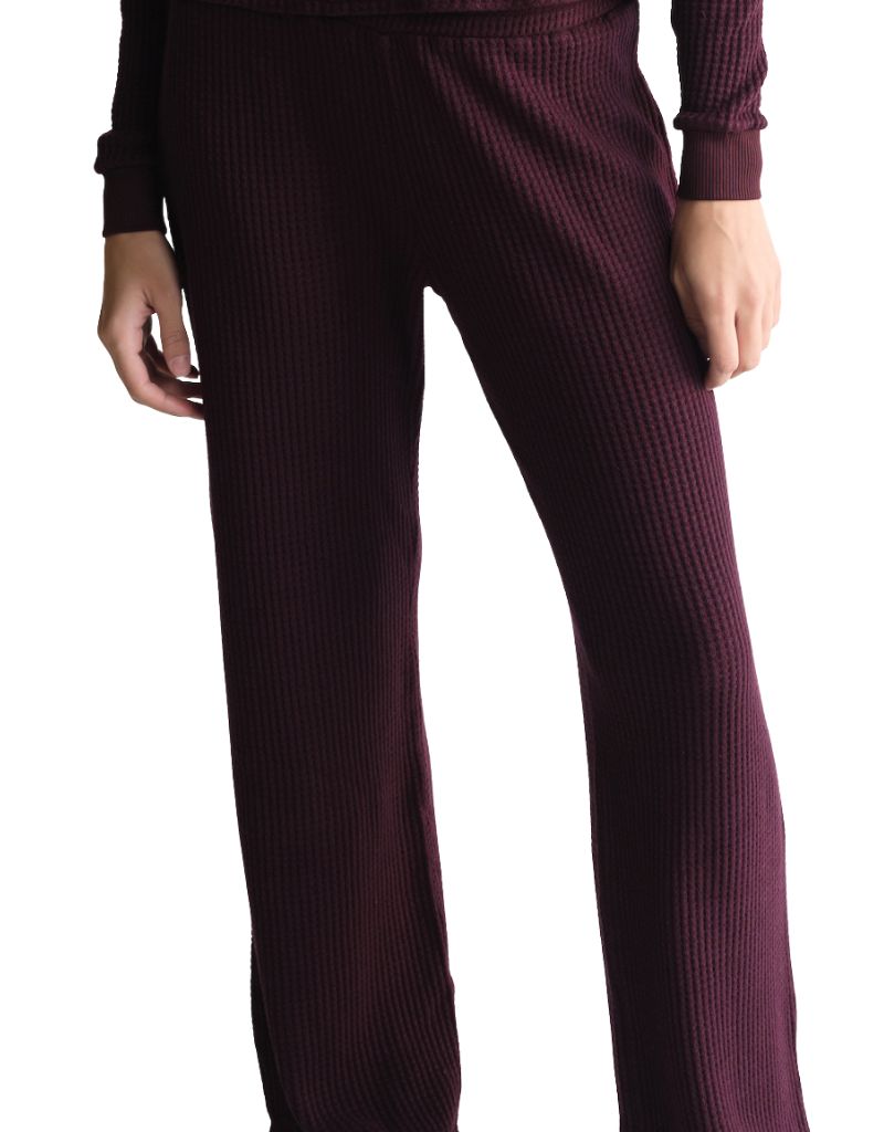 People of Leisure Maine Waffle Pants Merlot