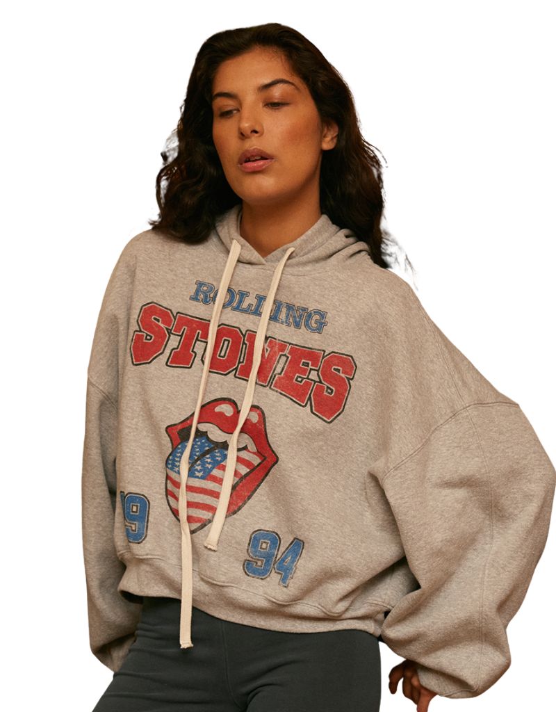 People of Leisure Rolling Stones USA 1994 Hoodie Heather Gray