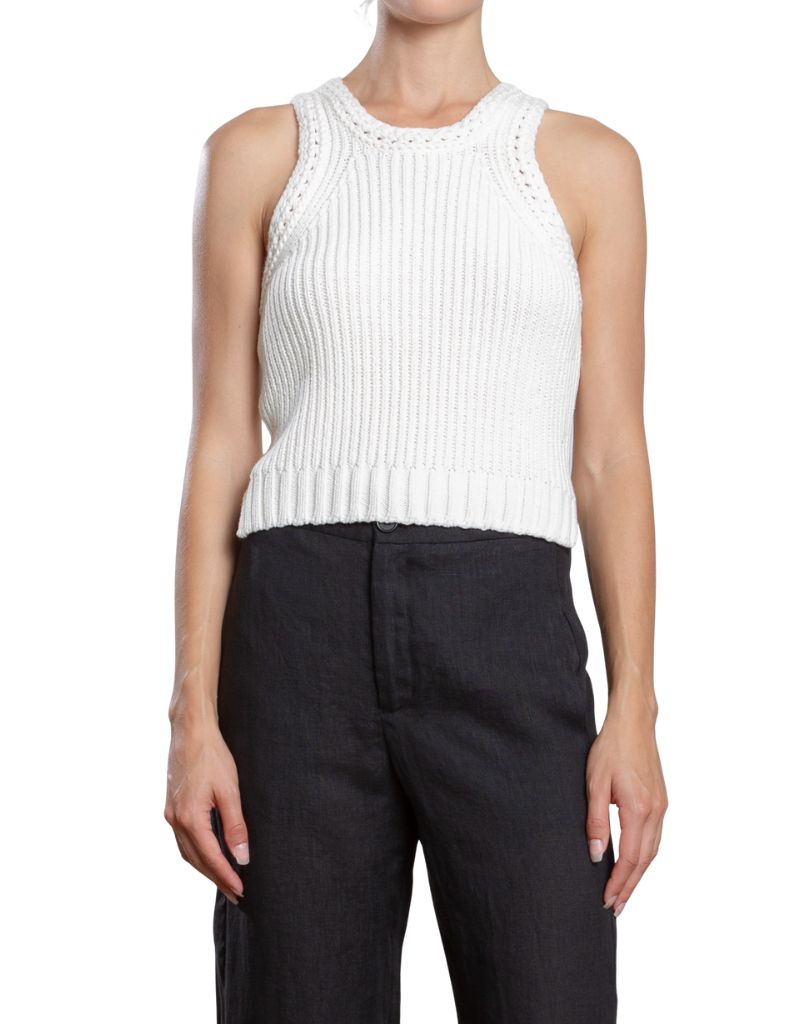 Pharaoh Cecil Tank Sweater Ivory