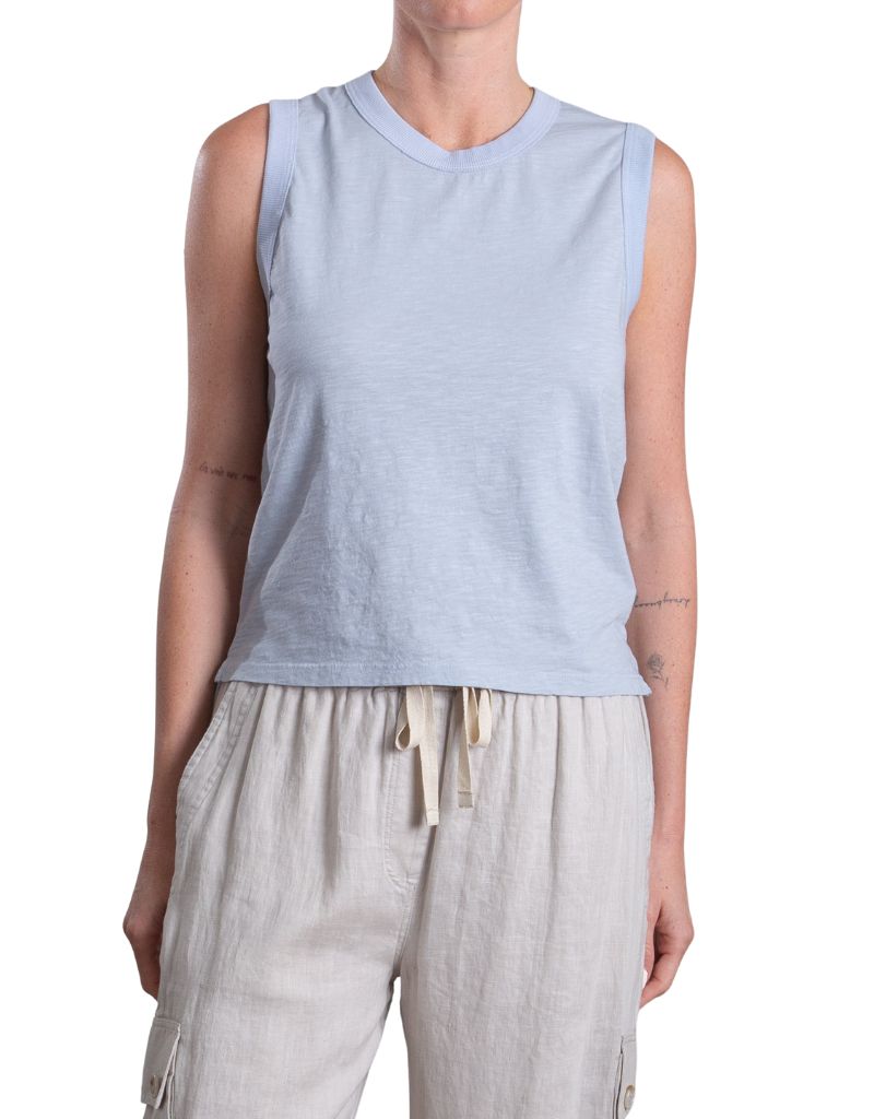 Pharoah Liv Tank in Supima Slub Breeze