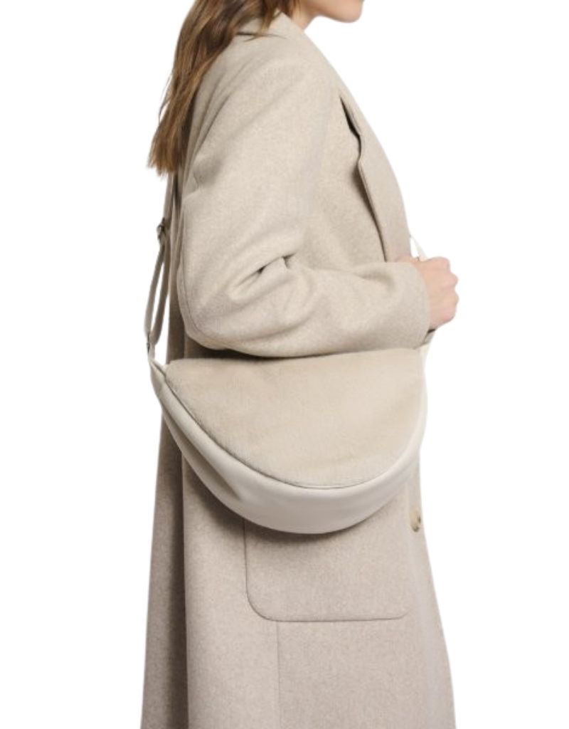 Rino & Pelle Dalina Round Mini Crossbody Bag Birch