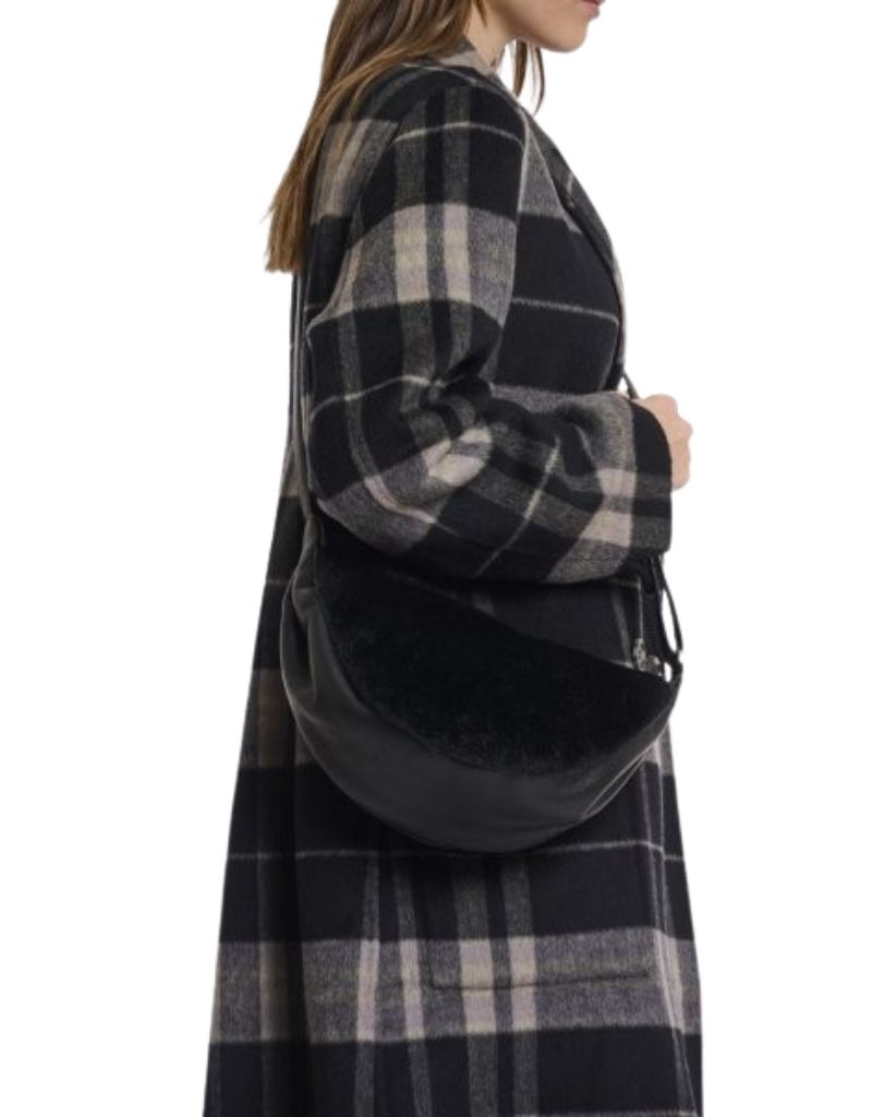 Rino & Pelle Dalina Round Mini Crossbody Bag Black