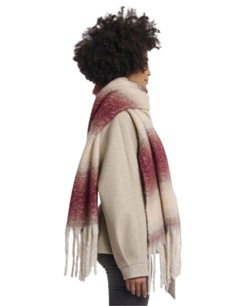 Rino & Pelle Erica Checked Scarf Sugar Plum Birch