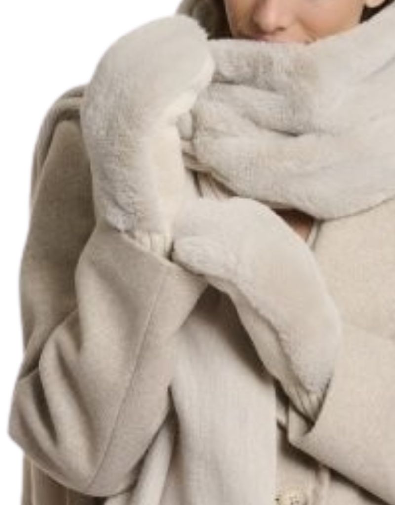 Rino & Pelle Oxo Faux Fur Gloves Birch