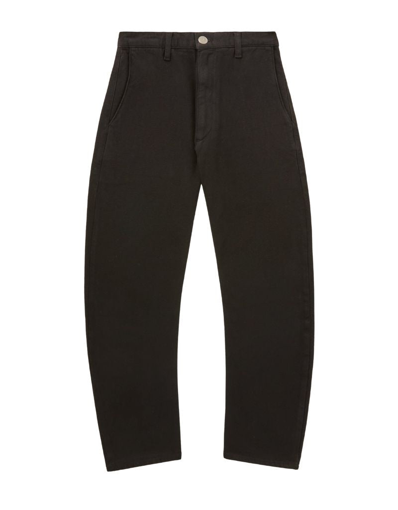 Road to Nowhere Women's Pilon Pant in Garment Dyed Recycled Cotton Worn Black