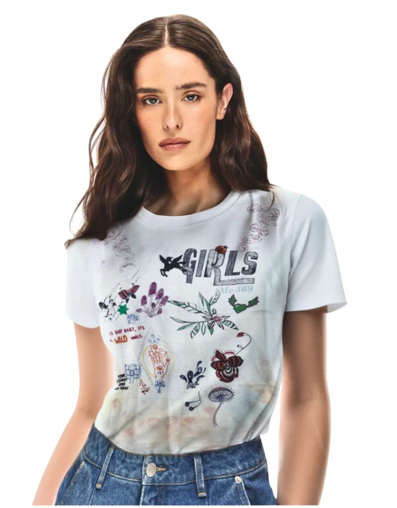 Sia T-Shirt Girls Rainbow