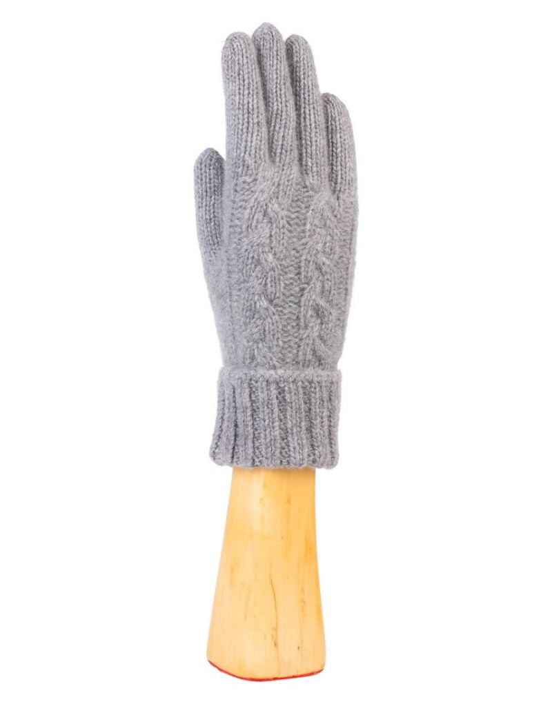 Santacana NST-LC-46 Wool and Cashmere Gloves Braided Gris