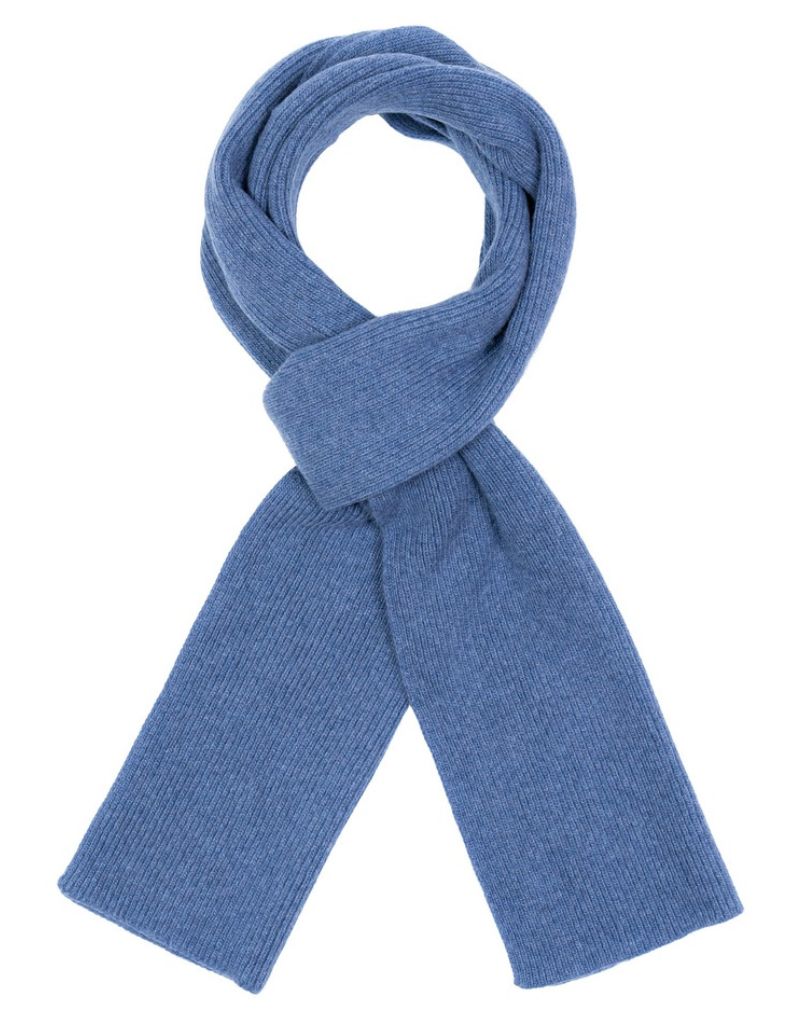 Santacana NST-LCB-08 Wool and Cashmere Scarf Fine Ribbed Tejano