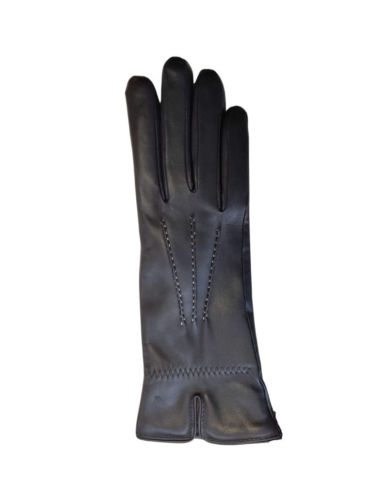 Santacana NST-TS-221T Lambskin Gloves 3 Points Gathered Negro