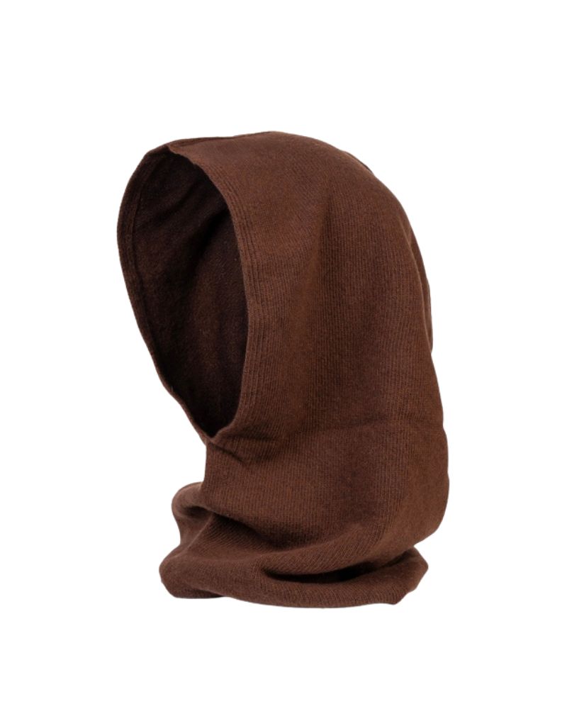 Santacana OST-LCG-25 Wool and Cashmere Neck Warmer Hood Moka