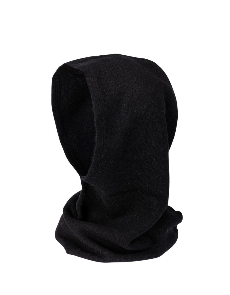 Santacana OST-LCG-25 Wool and Cashmere Neck Warmer Hood Negro