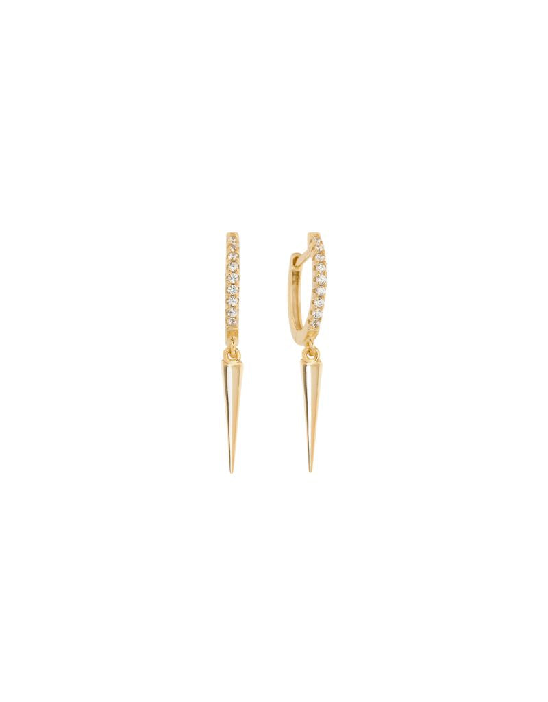 Shashi Dagger Huggie Gold