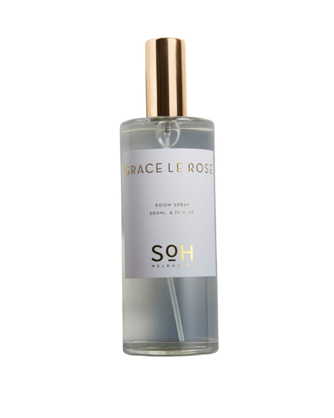SoH Melbourne Grace le Rose Room Spray Glass Bottle