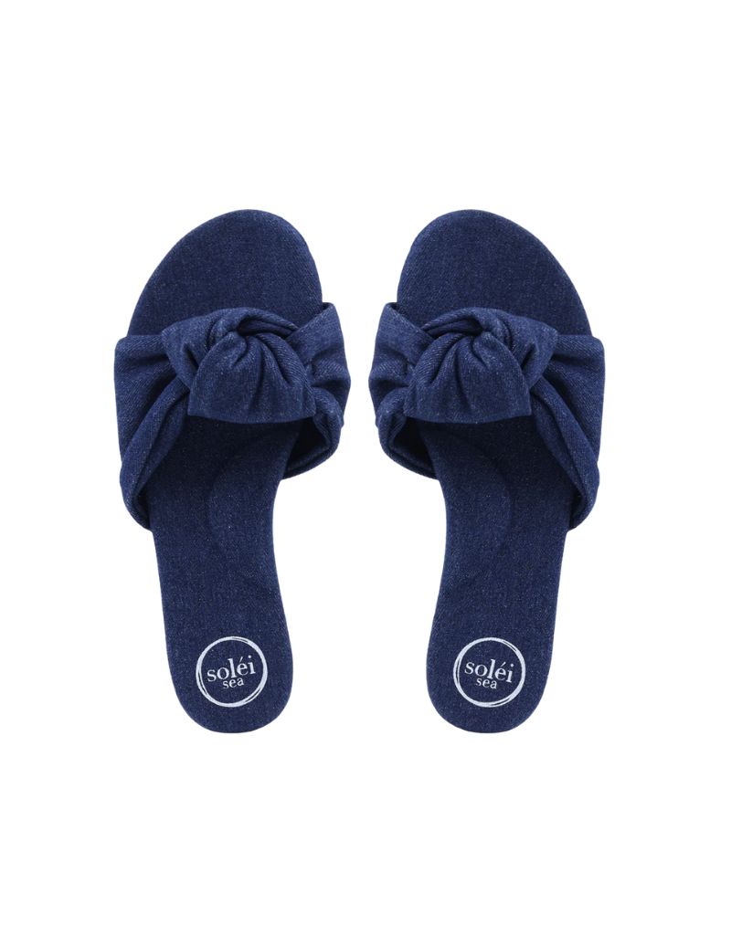Solei Sea Nottie Slide Sandal Denim