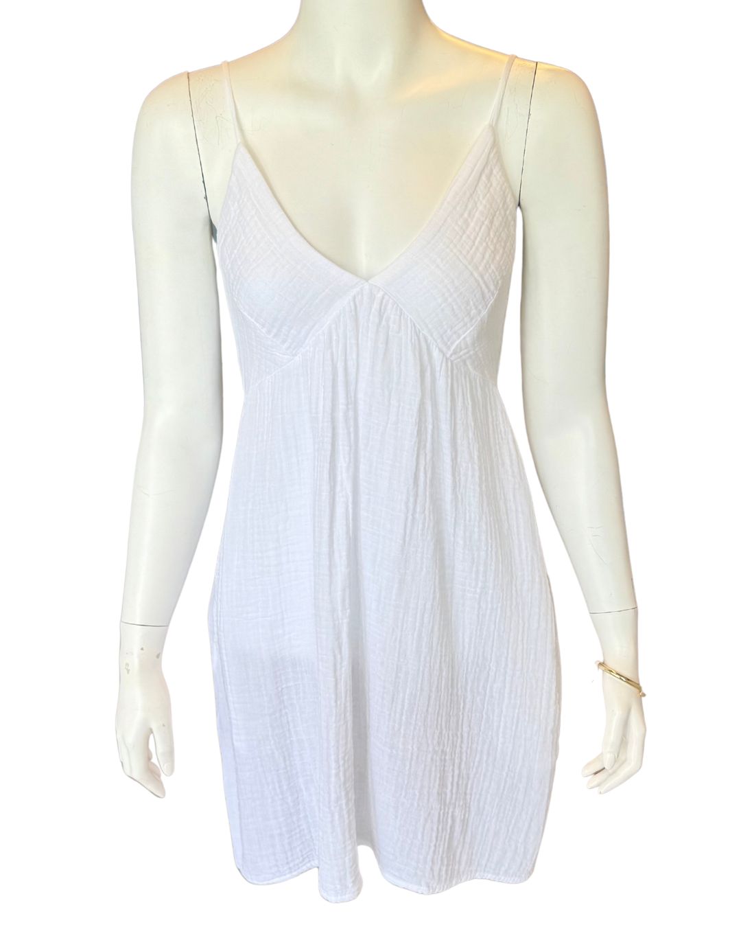 Stark X Joni Dress Cotton Gauze White