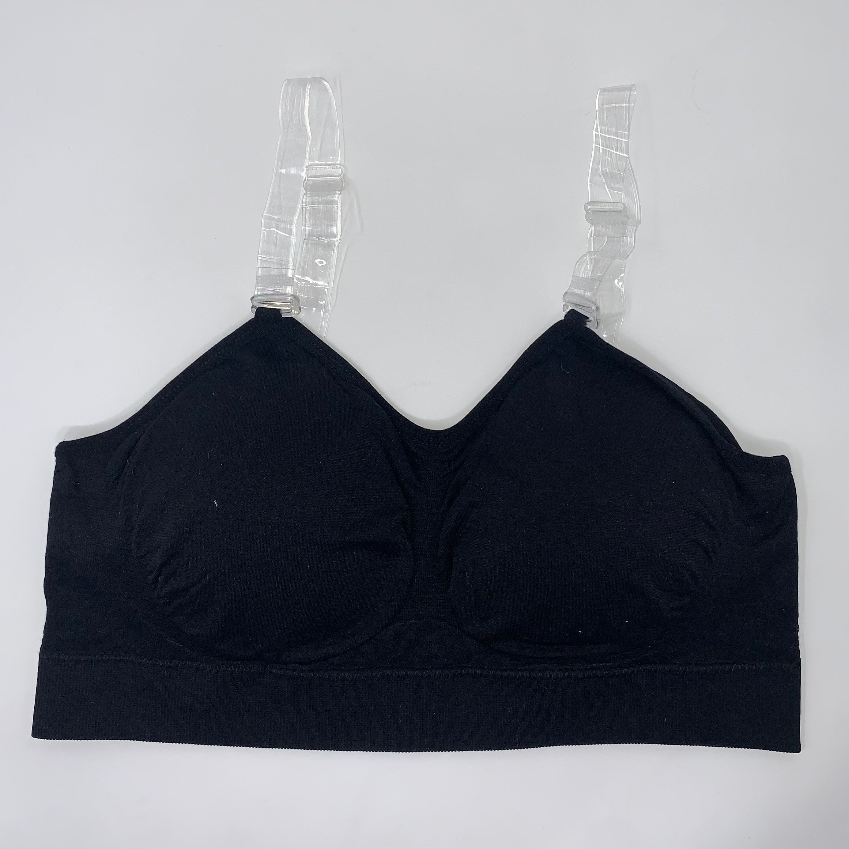 Strap-Its Black Bra Clear Strap
