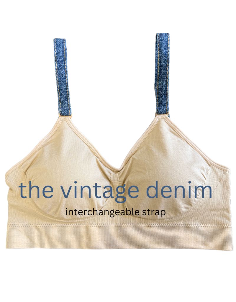 Strap-Its Nude Bra with Interchangeable Denim Strap