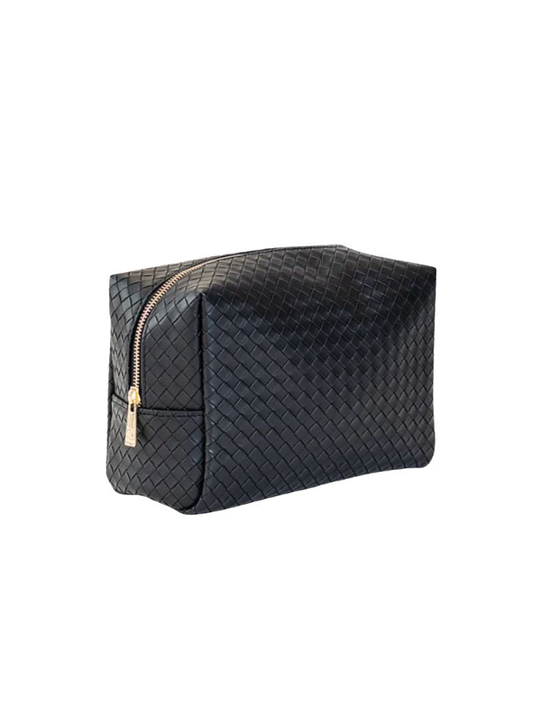 TRVL Luxe Everyday Cosmetic Bag Woven Jet