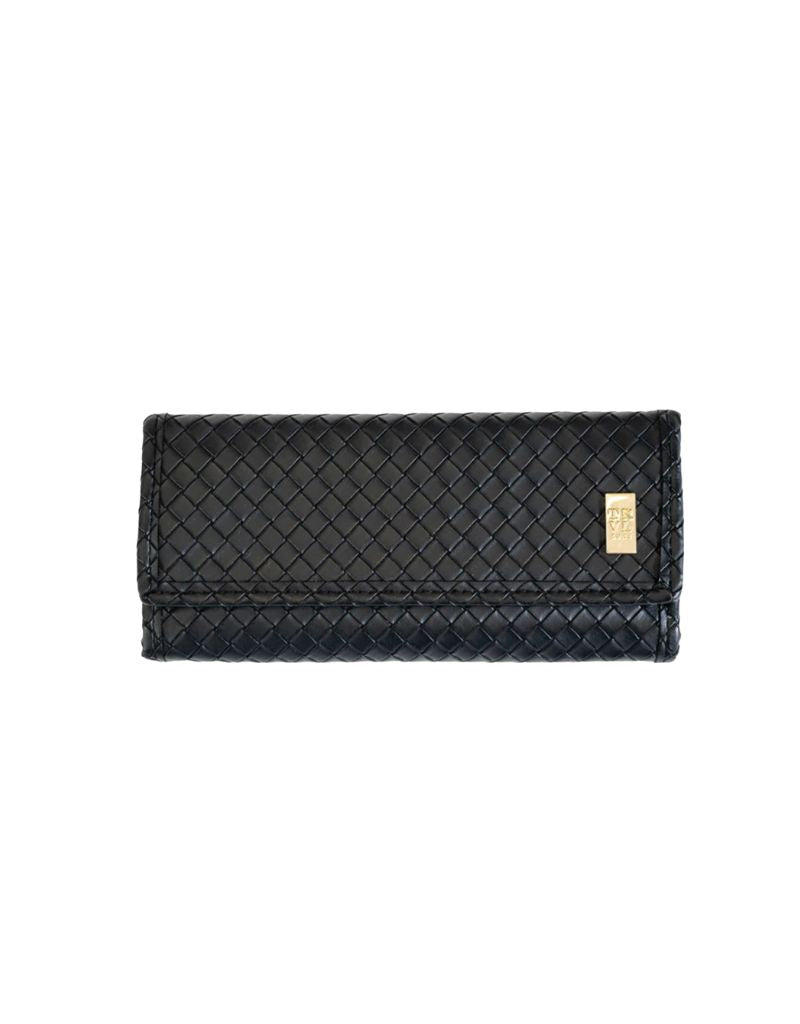 TRVL Luxe Jewelry Wallet Woven Jet