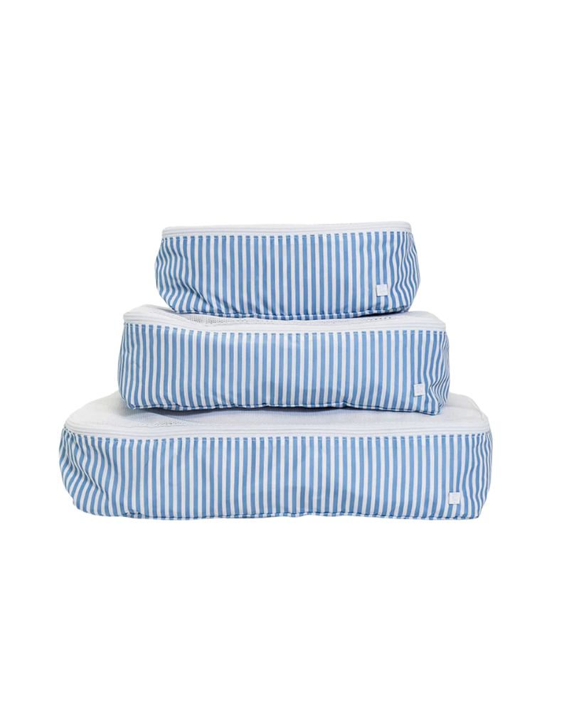 TRVL Packing Squad - Packing Cubes Pimlico Stripe Chambray