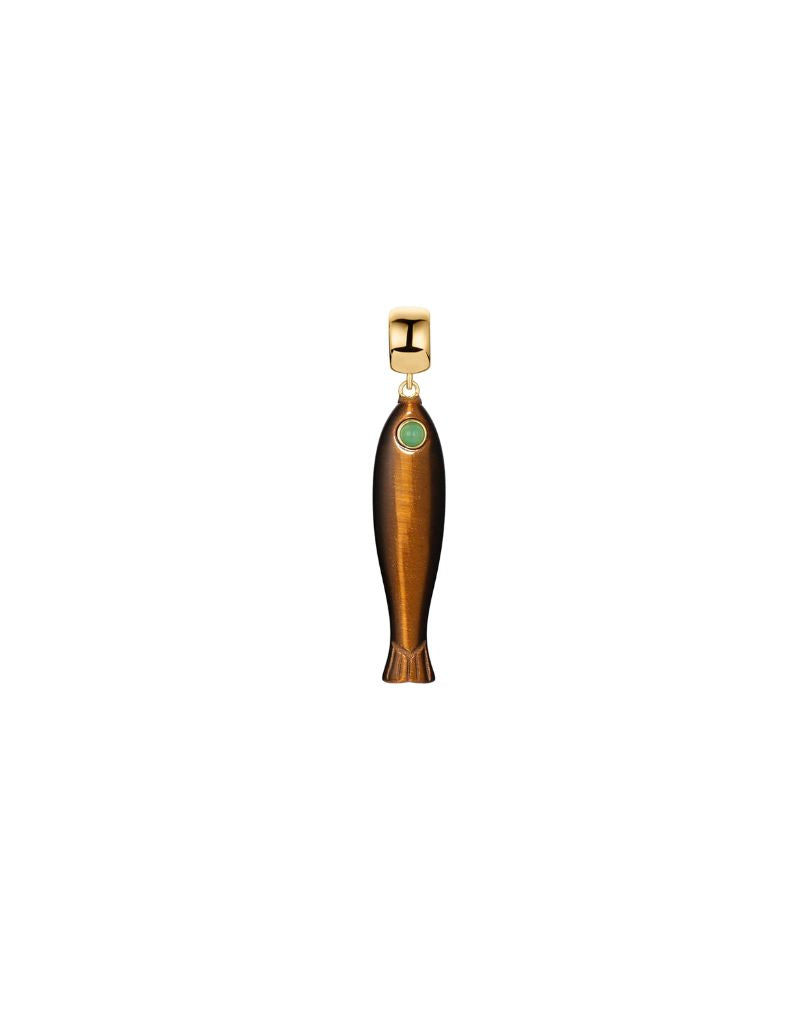 Thatch Fortuna Tiger’s Eye Fish Bail Charm