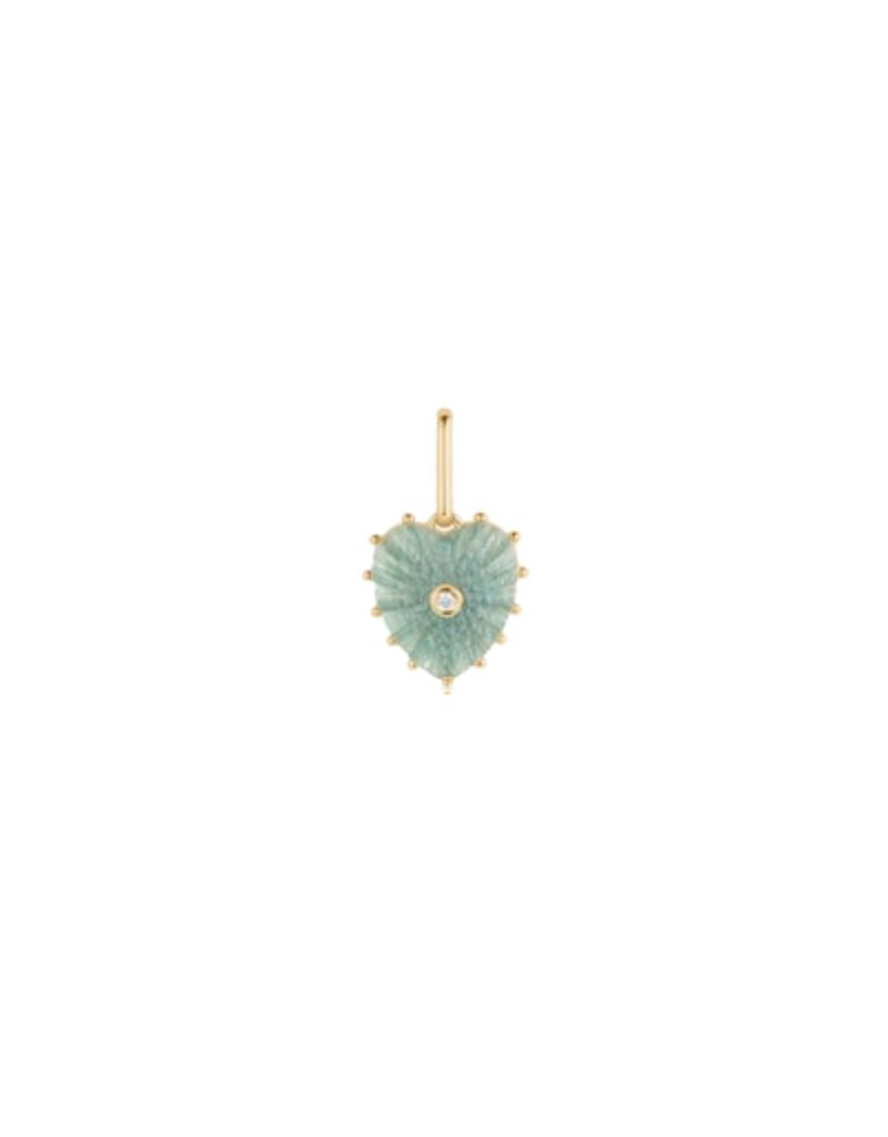 Thatch Isabel Amazonite Heart Charm