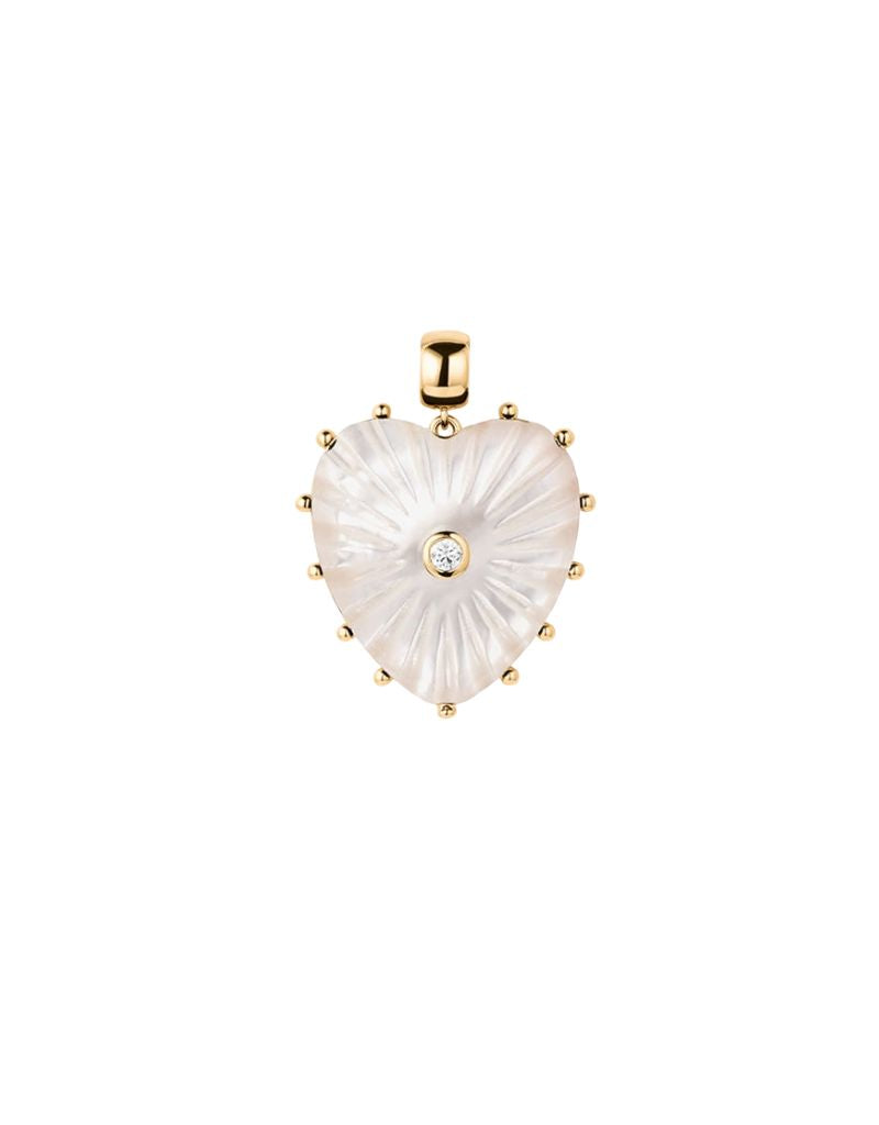 Thatch Malene Mother Of Pearl Heart Bail Charm
