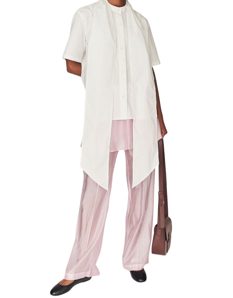 The Garment x Tomorrow Cyprus Scarf Shirt White