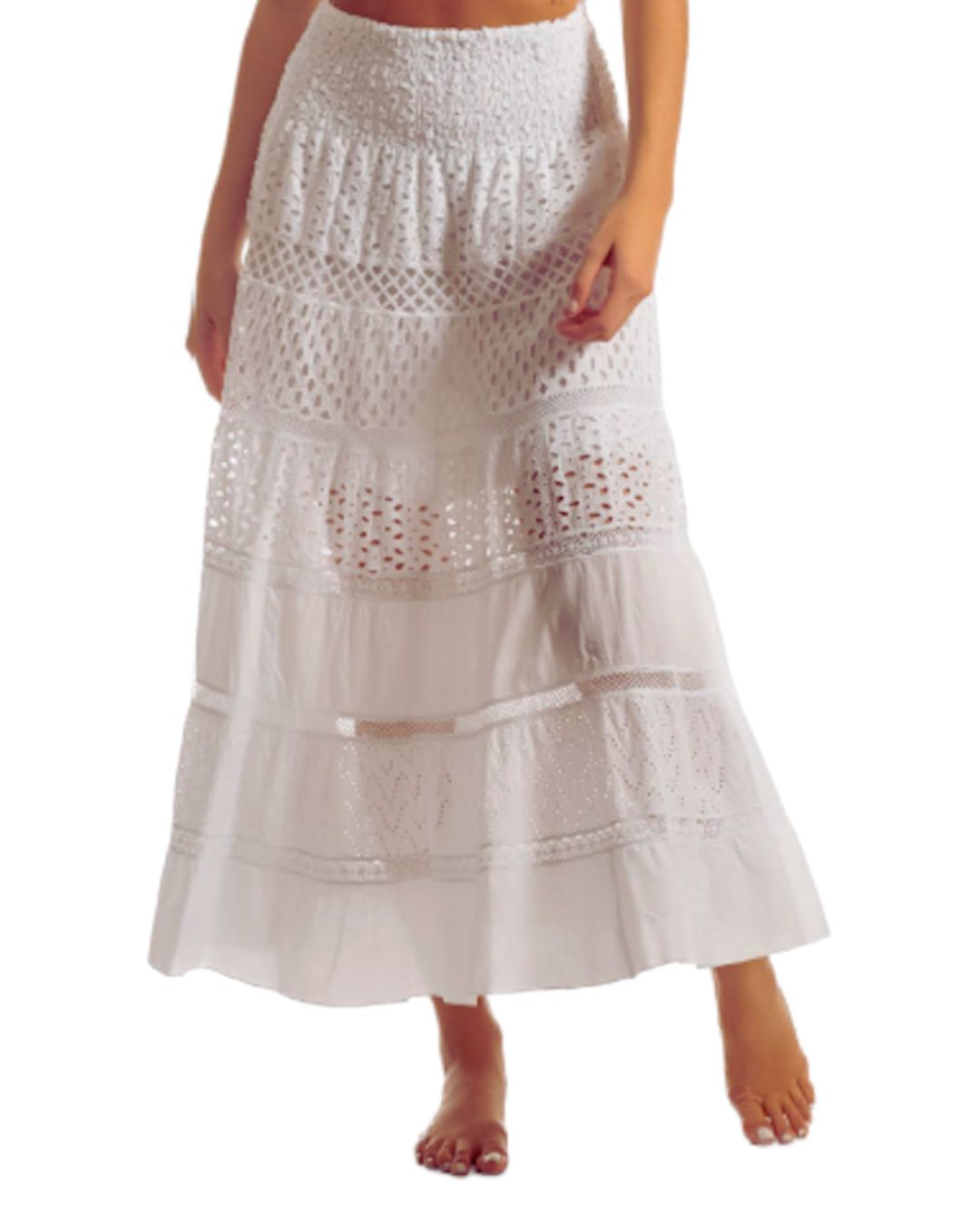 Theodora Skirt Posi White