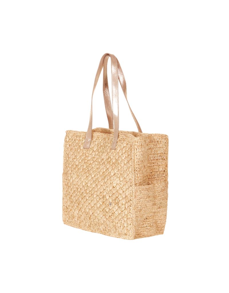 Treviso Tote Natural Gold