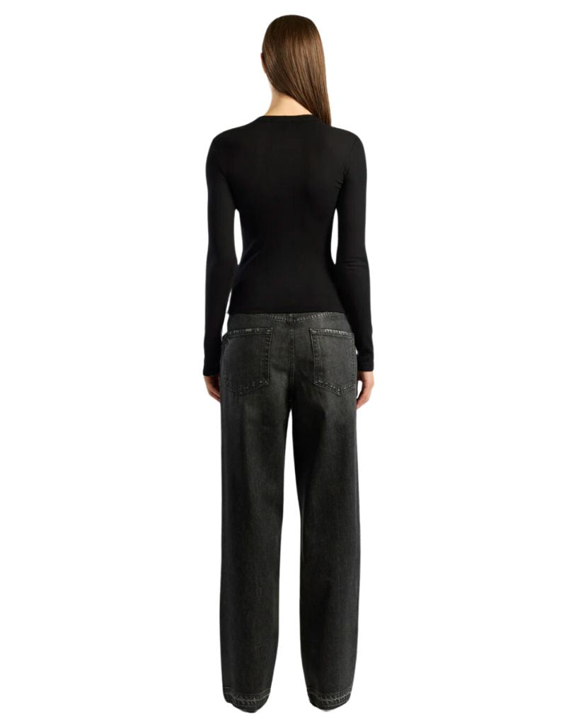 Verona Crew Shirt Jet Black