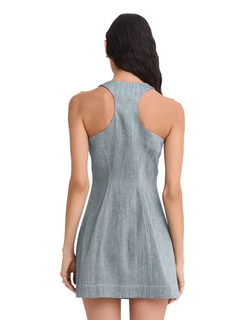 Vest Mini Dress Denim