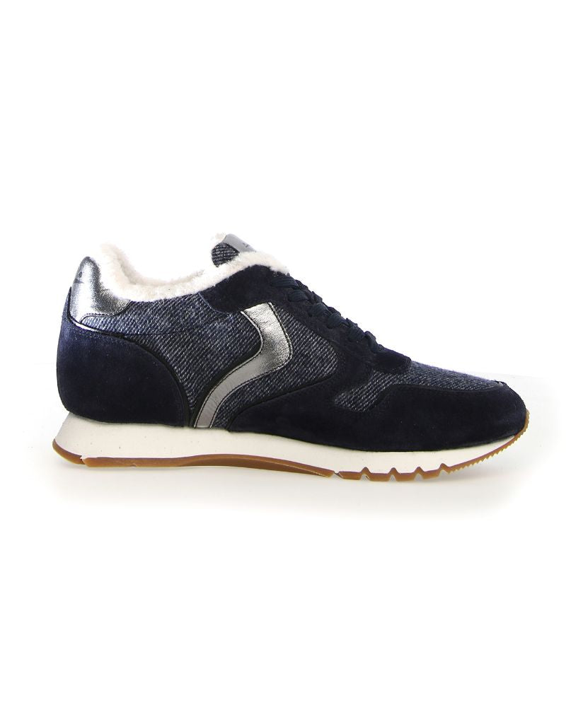 Voile Blanche Julia Fur Suede Felt Denim Blue 0C01