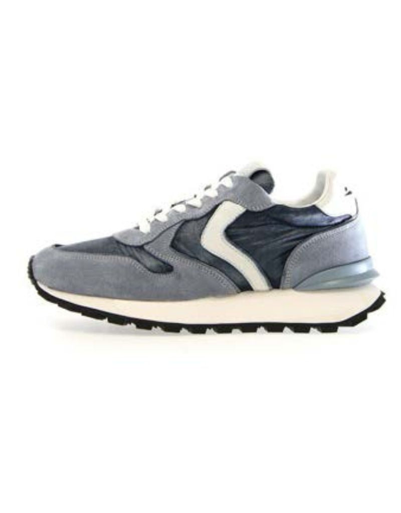 Voile Blanche Paris Race Woman Suede/Nylon Cloud Grey Blue 3B71