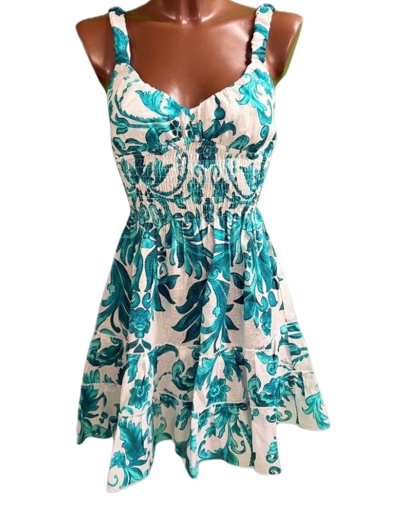 Dress Pesca Short Ramo Verde