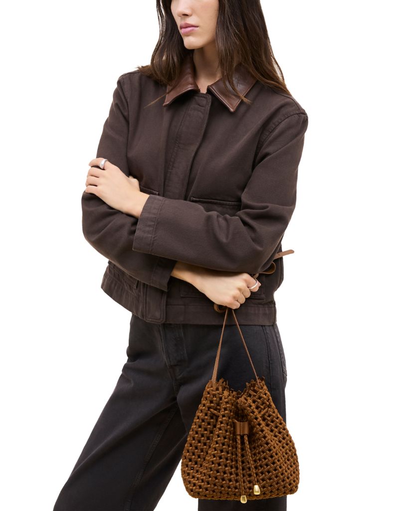 Mallorca Medium Bucket Open Weave Teak