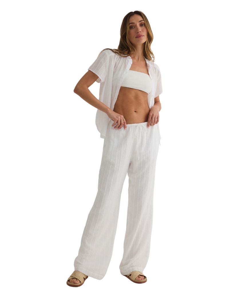 Wide Leg Pant White