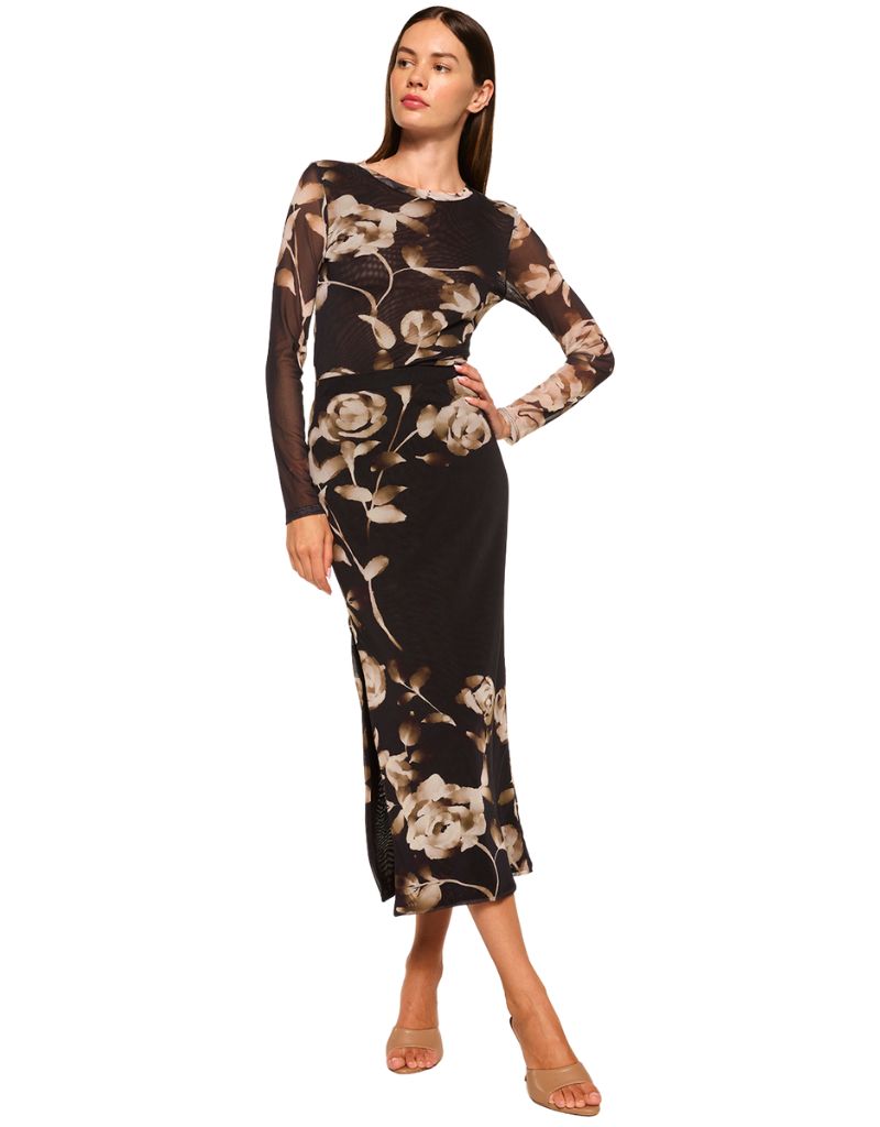Aisha Skirt Faded Rose Mesh