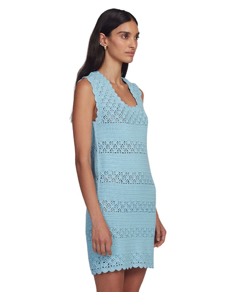 Bella Mini Dress Skye Blue