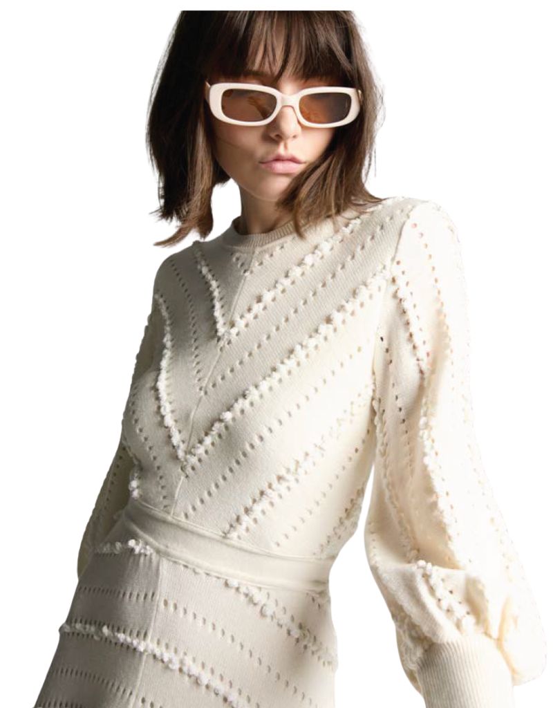 Dress LE5449 Off White