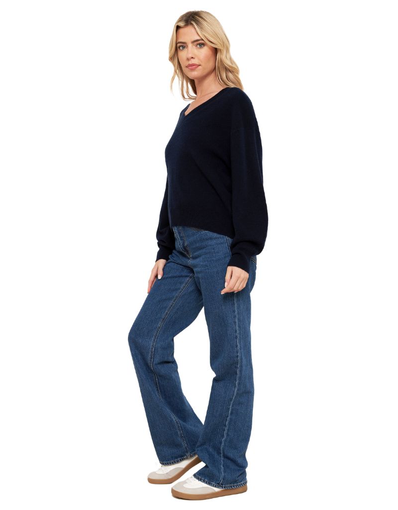 Matilda V Neck Navy