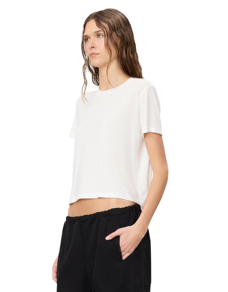 Short Sleeve Boxy Tee CB3029 Ivory