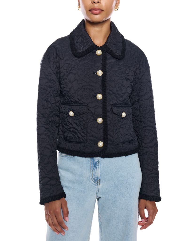 Fabiana Quilted Jacket Black