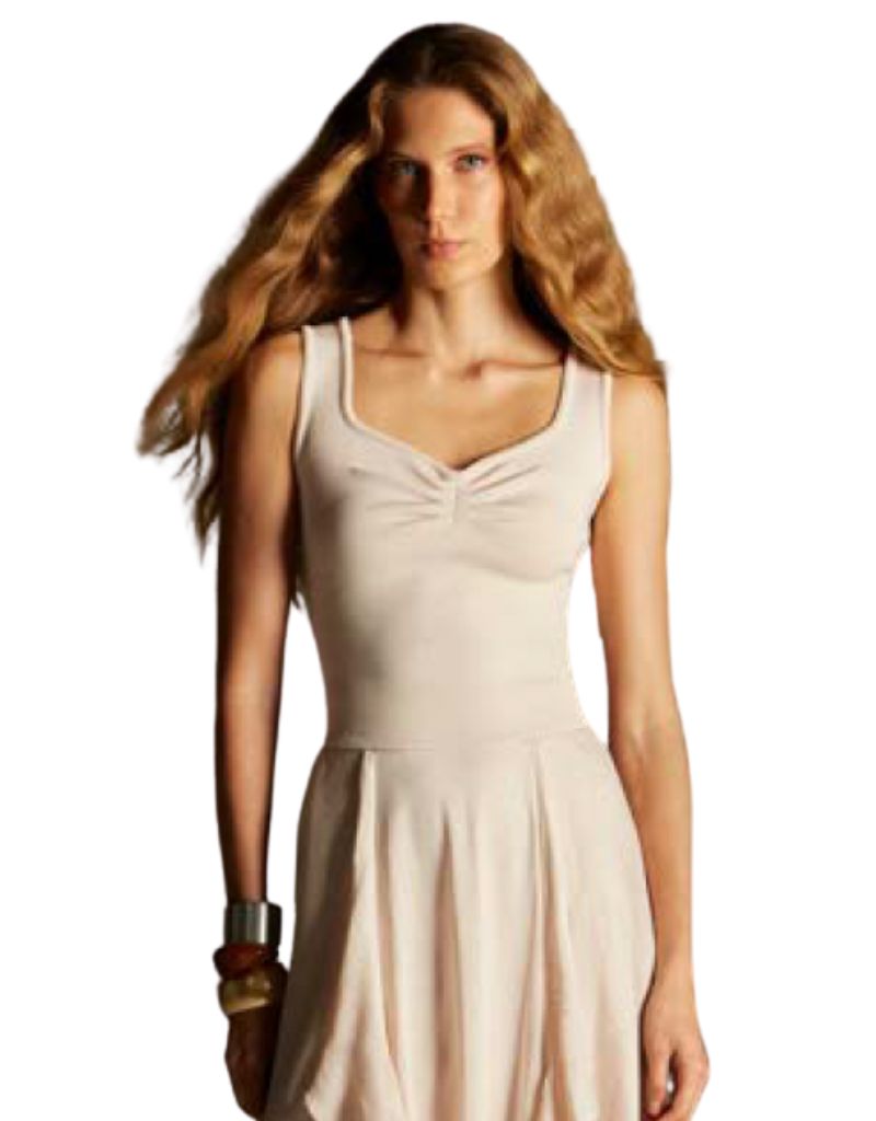 SSG5090 Pleated Top Off White