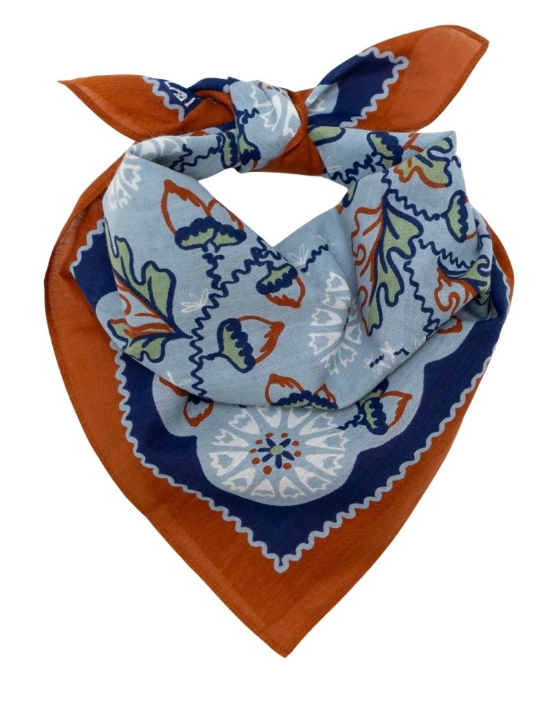 Cotton Acorn Bandana Cloudy