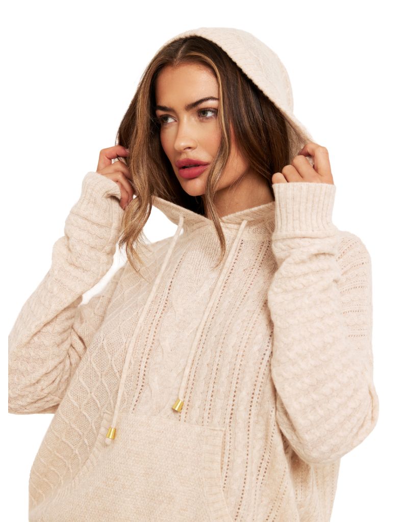 Luxe Cable Hoodie Cygnet