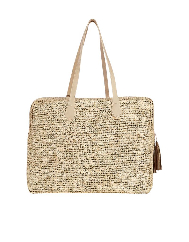 Nantucket Natural Crochet Weekender