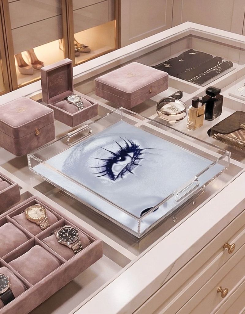 Midnight Eye Acrylic Square 12" Tray