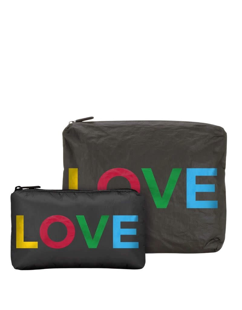 Black with Rainbow LOVE - 2 Set